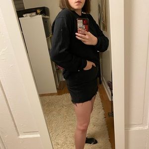 madewell denim skirt